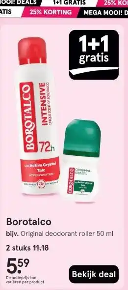 Etos Borotalco aanbieding