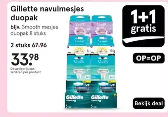 Etos Gillette navulmesjes duopak aanbieding