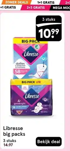 Etos Libresse big packs aanbieding