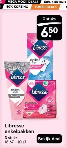 Etos Libresse enkelpakken aanbieding