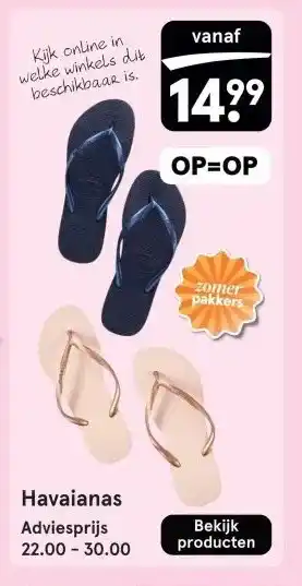 Etos Havaianas aanbieding