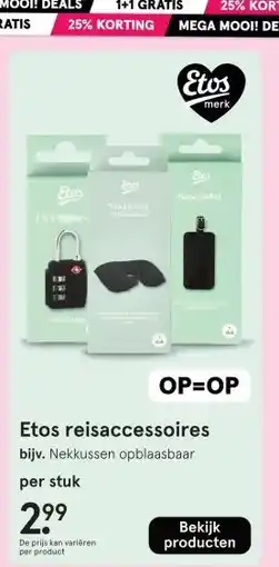 Etos Etos reisaccessoires aanbieding