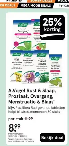Etos A.Vogel Rust & Slaap, Prostaat, Overgang, Menstruatie & Blaas' aanbieding