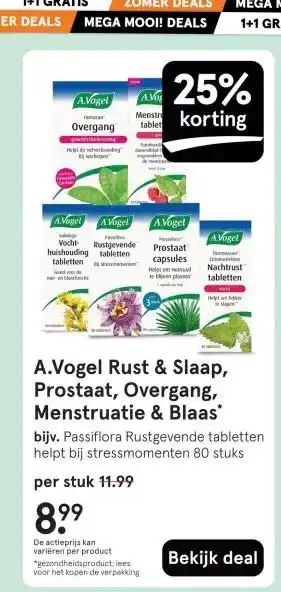 Etos A.Vogel Rust & Slaap, Prostaat, Overgang, Menstruatie & Blaas' aanbieding