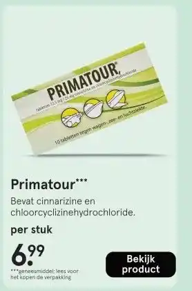 Etos Primatour*** aanbieding