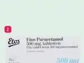Etos Etos Paracetamol bij koorts en pijn 500 mg 50 tabletten*** aanbieding