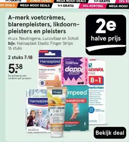 Etos A-merk voetcrèmes, blarenpleisters, likdoorn- pleisters en pleisters aanbieding