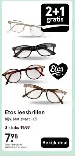 Etos Etos leesbrillen aanbieding