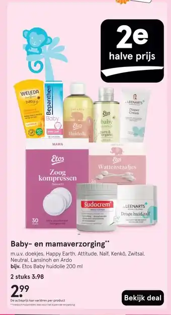 Etos Baby- en mamaverzorging aanbieding