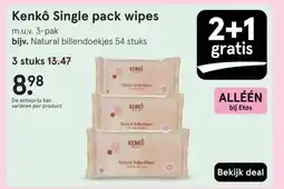 Etos Kenkô Single pack wipes aanbieding