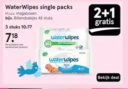 Etos WaterWipes single packs aanbieding