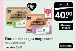 Etos Etos billendoekjes megaboxen aanbieding