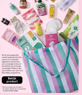 Etos Etos x Studio Noos baby shopper. aanbieding