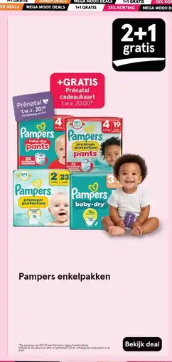 Etos Pampers enkelpakken aanbieding