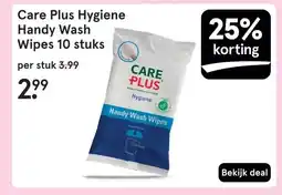 Etos Care Plus Hygiene Handy Wash Wipes 10 stuks aanbieding