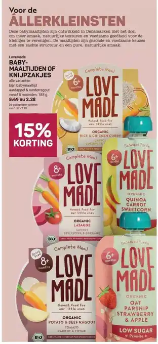 Ekoplaza BABY- MAALTIJDEN OF KNIJPZAKJES aanbieding