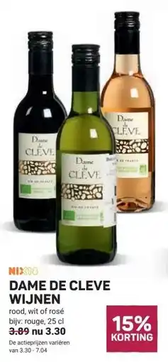 Ekoplaza DAME DE CLEVE WIJNEN aanbieding