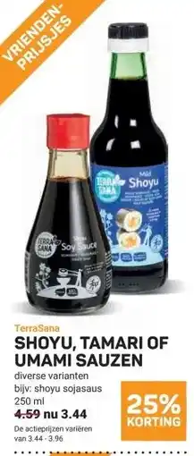 Ekoplaza SHOYU, TAMARI OF UMAMI SAUZEN aanbieding