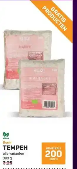 Ekoplaza TEMPEH aanbieding