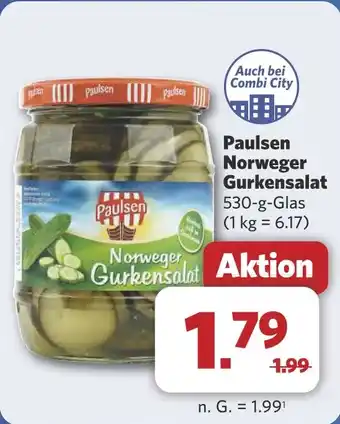 Combi Paulsen Norweger Gurkensalat aanbieding