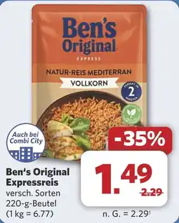 Combi Ben's Original Expressreis aanbieding