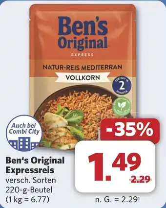 Combi Ben's Original Expressreis aanbieding