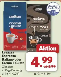 Combi Lavazza Espresso Italiano oder Crema E Gusto aanbieding