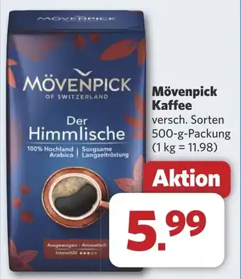 Combi Mövenpick Kaffee aanbieding