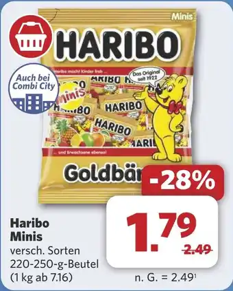 Combi Haribo Minis aanbieding