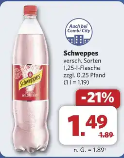 Combi Schweppes aanbieding