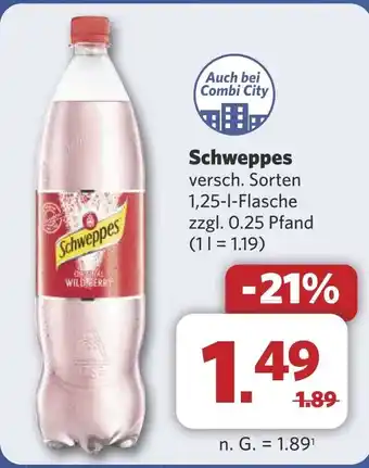Combi Schweppes aanbieding