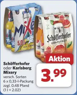 Combi Schöfferhofer oder Karlsber Mixery aanbieding
