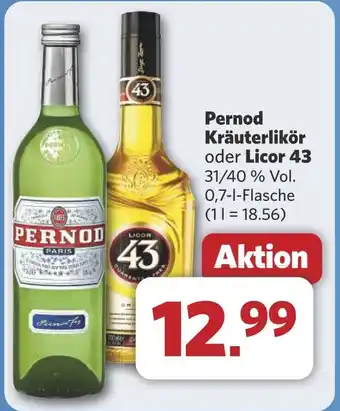 Combi Pernod Kräuterlikör oder Licor 43 aanbieding