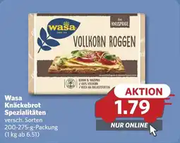 Combi Wasa Knäckebrot Spezialitäten aanbieding