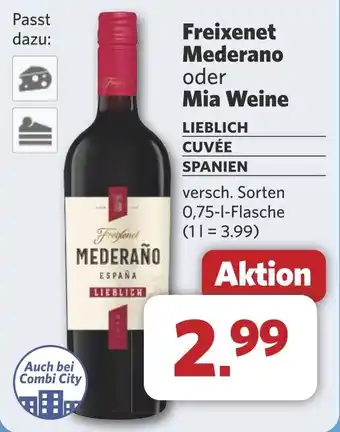 Combi Freixenet Mederano oder Mia Weine aanbieding