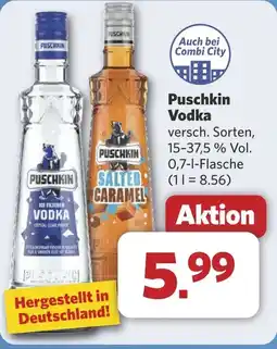 Combi Puschkin Vodka aanbieding