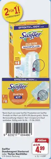 Combi Swiffer Staubmagnet Starterset oder Tücher Nachfüller aanbieding