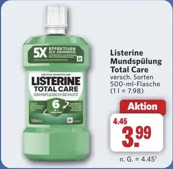 Combi Listerine Mundspülung Total Care aanbieding