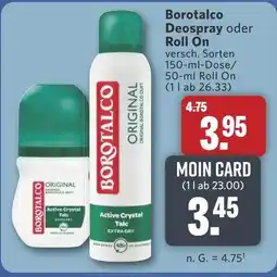 Combi Borotalco Deospray oder Roll On aanbieding