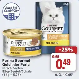 Combi Purina Gourmet Gold oder Perle aanbieding