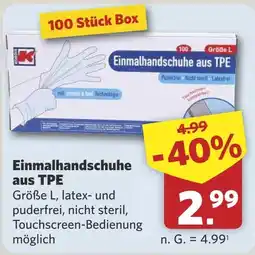 Combi Einmalhandschuhe aus TPE aanbieding