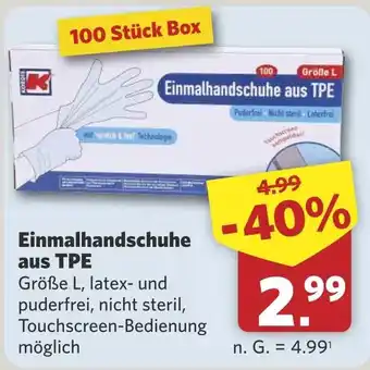 Combi Einmalhandschuhe aus TPE aanbieding