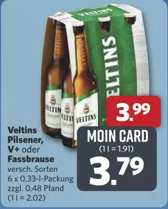 Combi Veltins Pilsener, V+ oder Fassbrause aanbieding