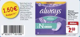 Combi Always Slipeinlagen Big Pack aanbieding