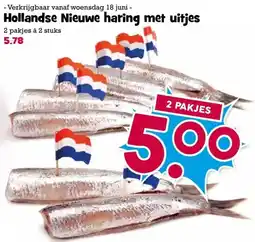 Boon`s Markt Hollandse Nieuwe haring met uitjes aanbieding