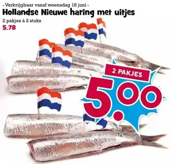 Boon`s Markt Hollandse Nieuwe haring met uitjes aanbieding