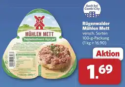 Combi Rügenwalder Mühlen Mett aanbieding