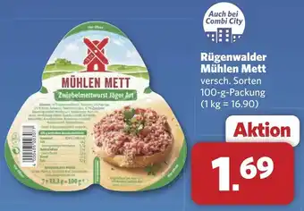 Combi Rügenwalder Mühlen Mett aanbieding