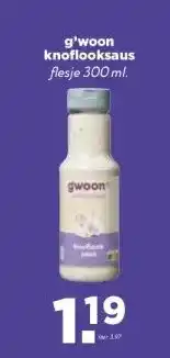 Boon`s Markt g'woon knoflooksaus flesje 300 ml. aanbieding