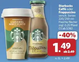 Combi Starbucks Caffè oder Frappuccino aanbieding